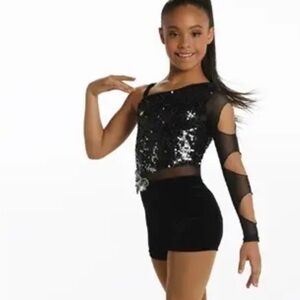 Black Sequin Weismann Child’s Jazz Costume